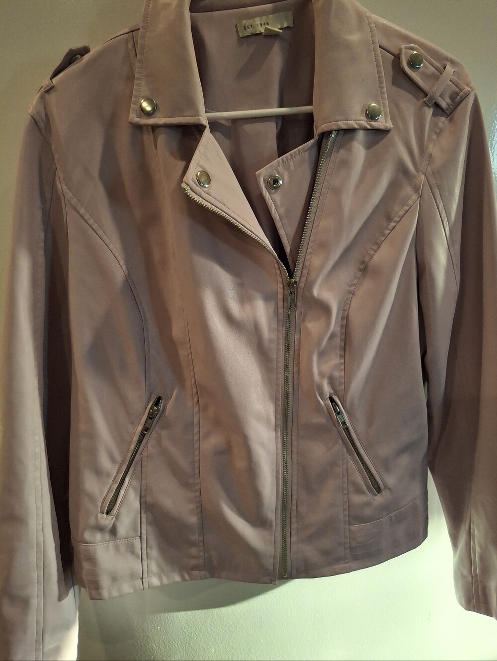 Apt. 9 Dusty Lilac Moto-Style Jacket